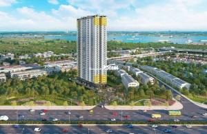 Hoàn thành xây tường căn hộ đến tầng 31