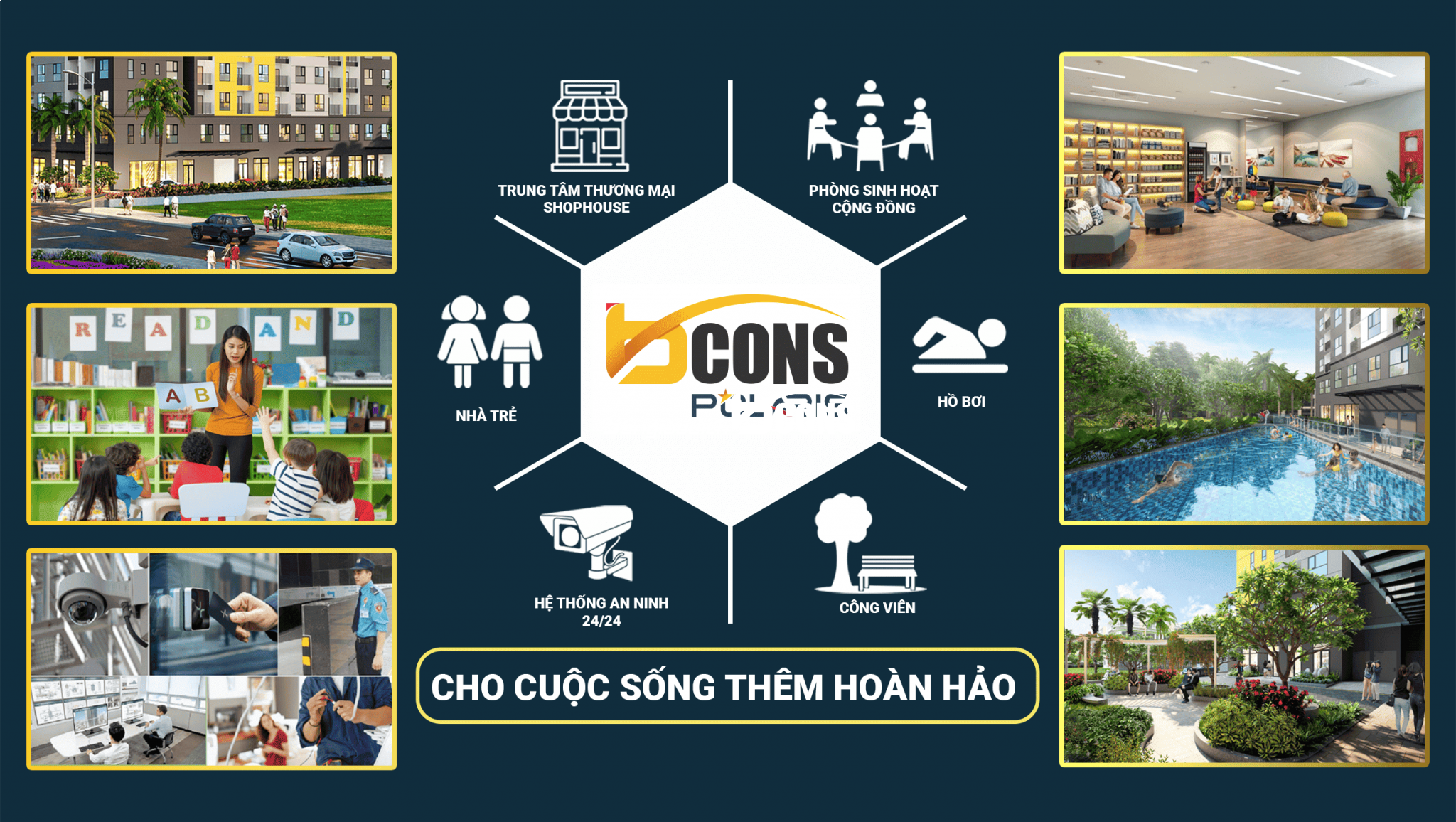 Tiện ích ngoại khu đa dạng