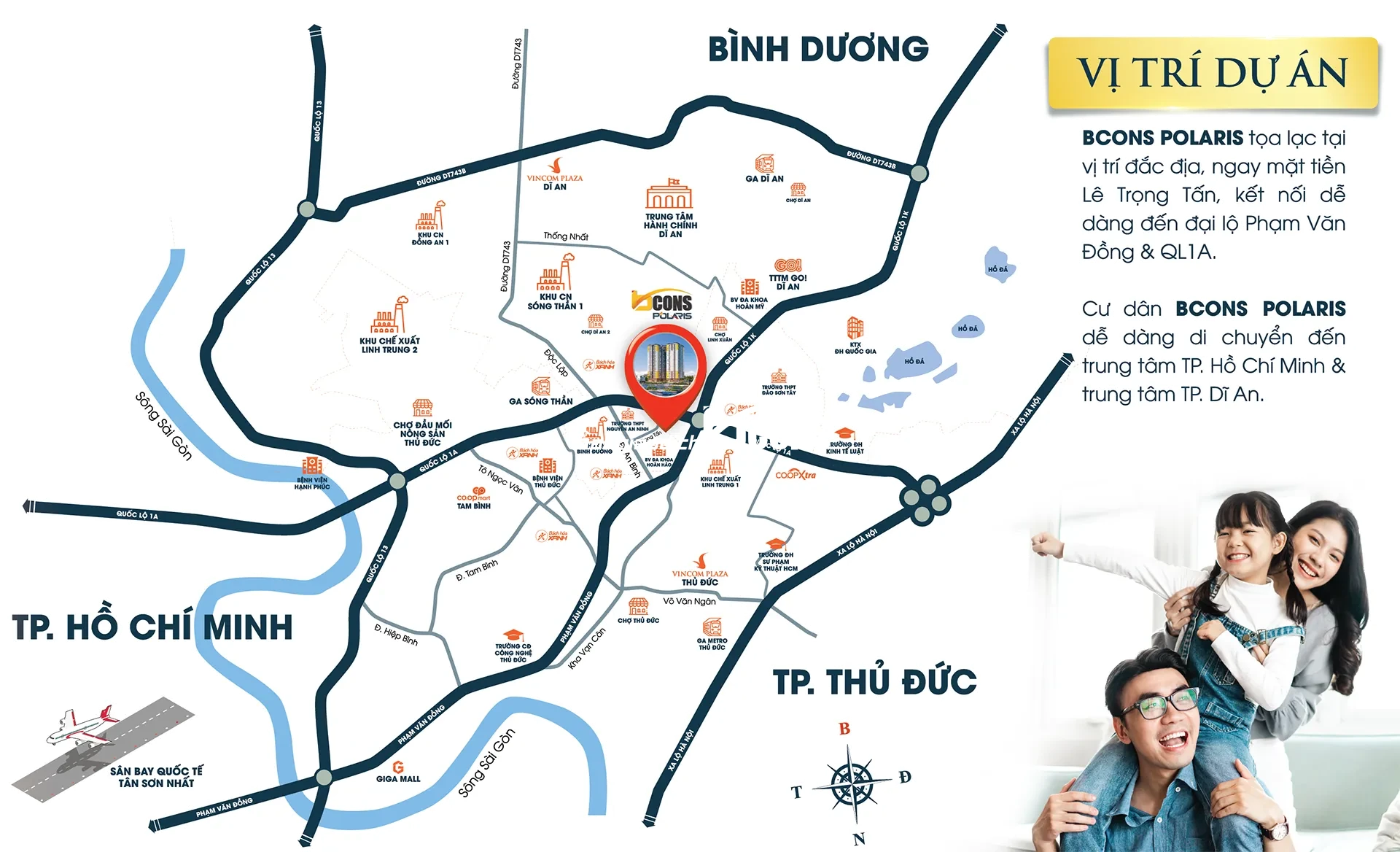 Hệ thống tiện ích ngoại khu hiện đại tại phía Đông TP.HCM