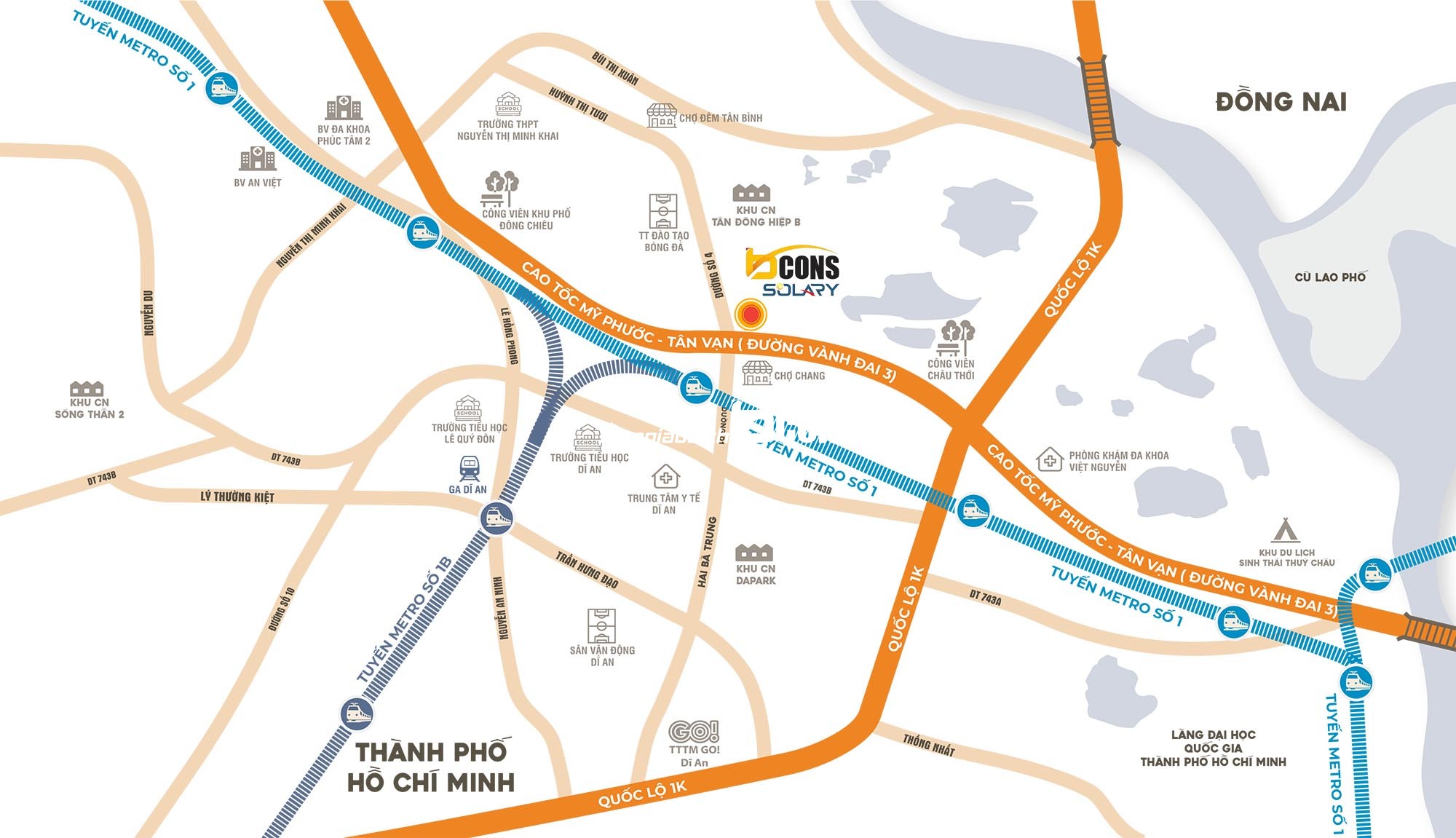 Họa đồ vị trí Solary