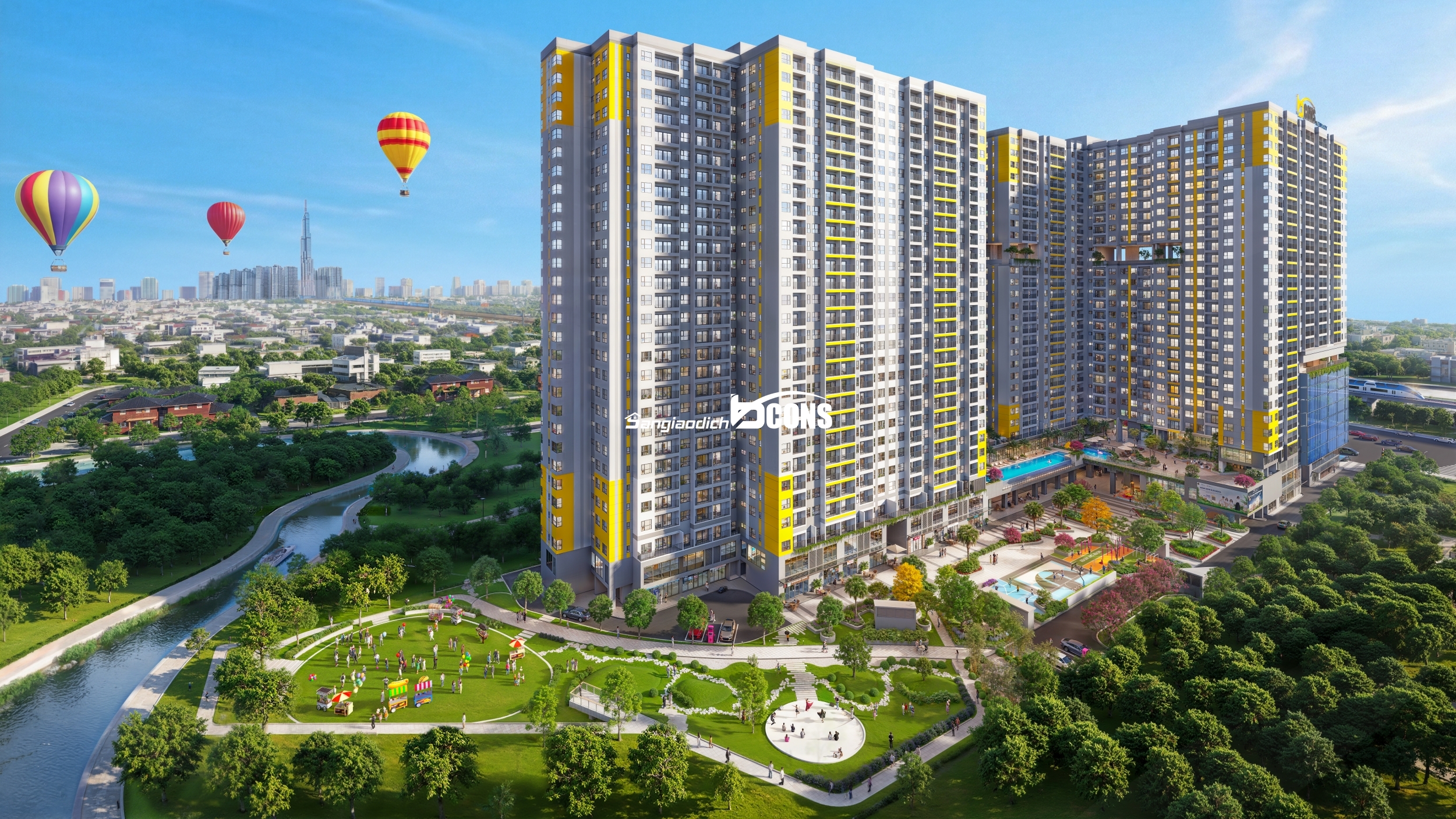 Ưu đãi đặc biệt Voucher thanh toán + 2,5 chỉ vàng. Trọn view Landmark 81 tại Bcons Newsky