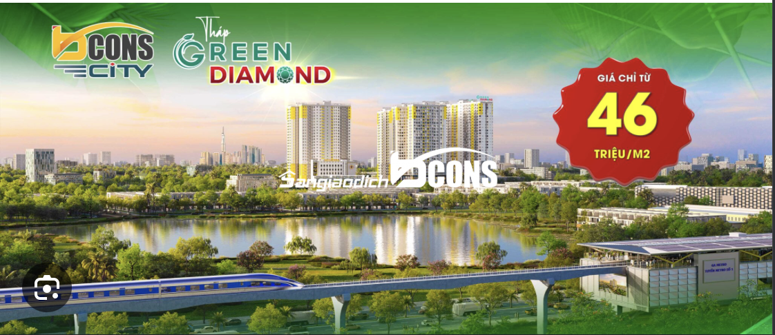DUY NHẤT CĂN DIAMOND KHU BCONS CITY GIA ĐÌNH 3 THẾ HỆ VỚI 94,26M2,QUÝ 1/2027 NHẬN NHÀ, LK METRO